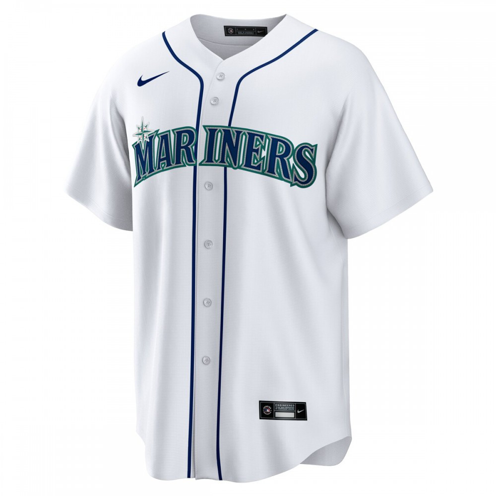Julio Rodriguez Seattle Mariners Home Replica Player Jersey - White-Pro Kit Vault | Brand New 26/27 Sports Jerseys